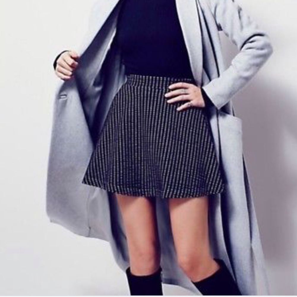 Free People black white skater skirt size M U79